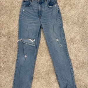 Abercrombie & Fitch Blue Straight Leg Jeans